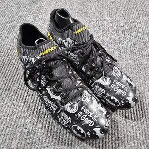Phenom Batman Football Cleats Mens Size 11 Black Yellow Graphic DC Comics‎